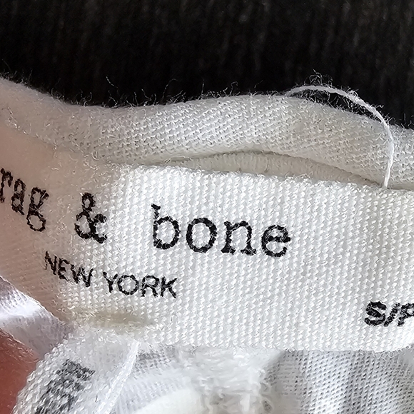 Rag and Bone Organic Pima Cotton Long Sleeve Jersey Tee - Picture 8 of 9